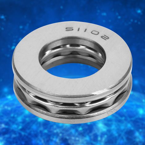 5 roulements à billes axiaux plats 51102, pièces industrielles de haute précision (1/5)