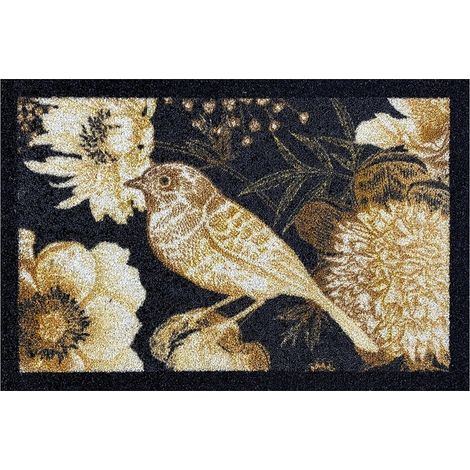 Türmatte - "Golden Bouquet" - Anthrazit - 40x60 cm (1/2)