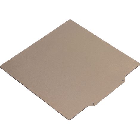 Plaque magnétique flexible PEI PEO 220x220mm pour lit chauffant, compatible imprimantes 3D Bambu Lab X1 et P1P, acier ressort (1/5)