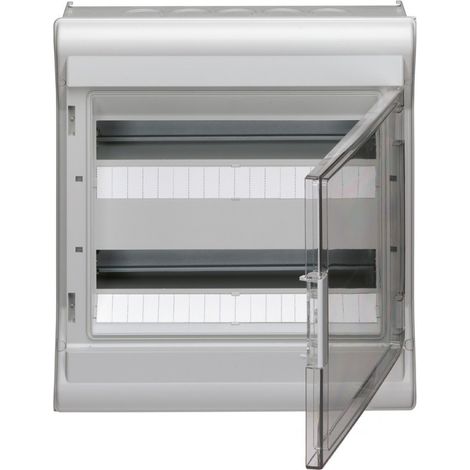 Coffret étanche IP55 2 x 18 modules - VE218F - Hager