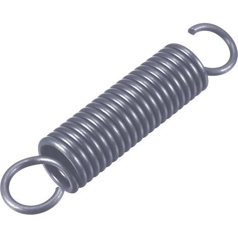 Sourcing Map Tension Spring Extension Spring 2.5mm Wire Dia, 18mm OD, 90mm Free Length Steel Spring Small Double Hook (1/3)