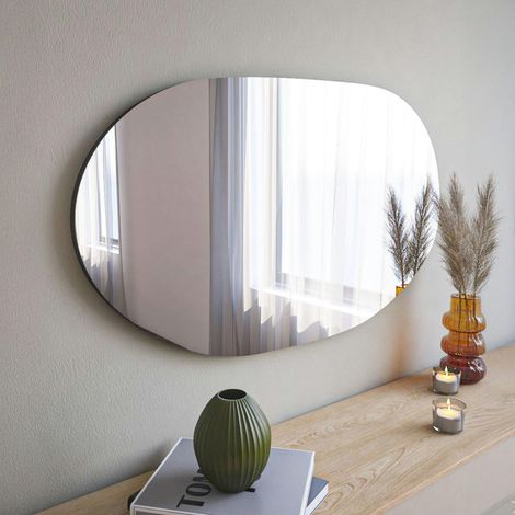 Miroir design organique forme galet 89 cm - style naturel CODY (1/5)
