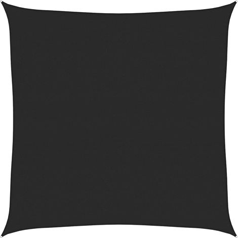 Vela Parasole Telo Ombra Parasole a Vela 160 g/m² Nera 7x7 m in HDPE (1/5)