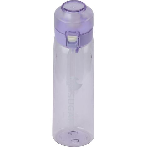 Auslaufsichere 650-ml-Fitness-Trinkflasche mit Handschlaufe, duftend für Sport, Camping und Outdoor-Aktivitäten – Lila (1/5)