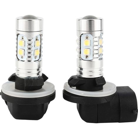 1 PAIR OF LAMPS ANTI-BROUILLARD, H27 881 50W LED BULBS FOR AUTO (1/5)