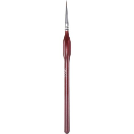 Pinceau de précision en nylon, pointe 6 mm, longueur 180 pour aquarelle, huile et acrylique