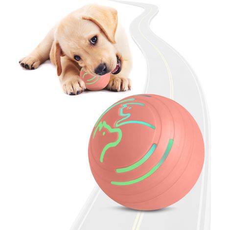 Pelota interactiva vibratoria para perros con luz de colores – 4 modos, TPU resistente, 5,6 cm (2,2 pulgadas), automática y recargable (1/2)