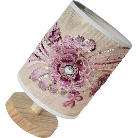 TOPBATHY Lampe de Table USB Rose en Tissu Floral 3d pour Chambre (1/5)