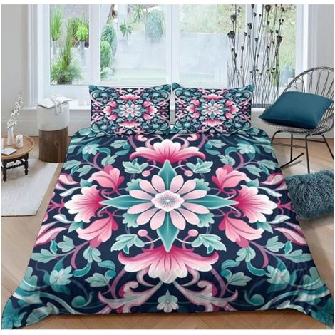3D Graphique Housse De Couette, Housse De Couette Douce Parure De Lit,Microfibre Hypoallergique Literie en,(220x240 cm) - RRE (1/3)