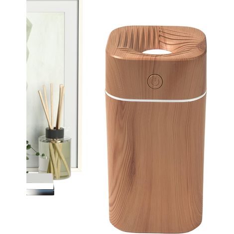CCYKXA Humidificateur De Petite Pièce,Portable Réservoir 300ml Silencieux Avec Lumière  Purificateur D air Pour Chambre Humidificateur À Ultrasons De Voyage - Pour Salon Bureau Voyage Voiture Méditati
