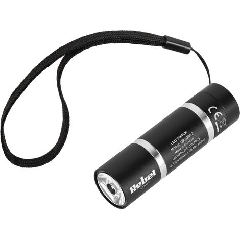 Lampe torche LED de poche Rebel 1W 3xAAA en aluminium (1/2)
