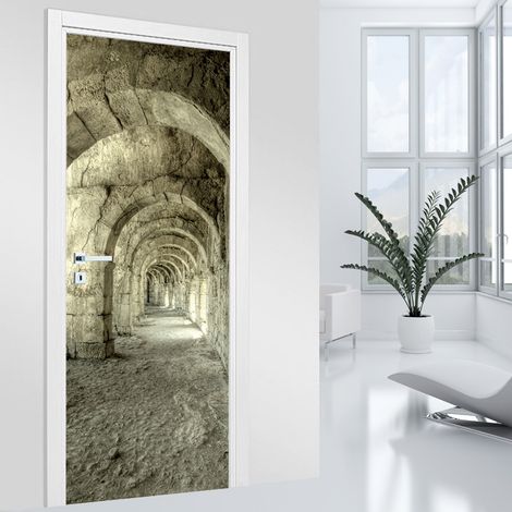 Stickers pour porte - Voûtes - 63 x 205 cm - Adhésif MAT (1/2)