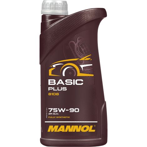 MANNOL - Huile de transmission 75W90 BASIC PLUS 8108 - Bidon de 1 litre - MN8108-1