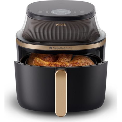 Philips – Friteuse sans huile 6,2L – Puissance 1700W – Technologie Rapid Air Plus – 16 modes de cuisson – Écran tactile intuitif