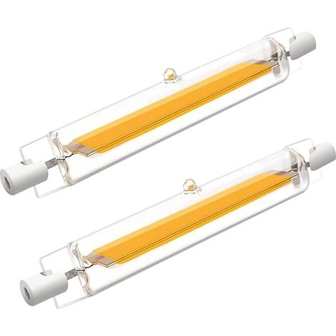 Ampoule R7S LED 118mm Dimmable,LED COB Ampoules Blanc Froid 6000K,2000LM Pas de Scintillement,118mm 20W Ampoule Équivalent Ampoule Halogène J118 200W,Lot de 2 [Classe énergétique F] (1/5)