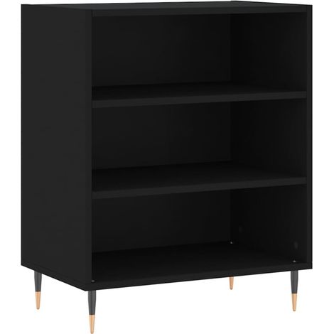 Credenza buffet cassettiera mobile contenitore organizer cucina soggiorno soggiorno 57 x 35 x 70 cm multistrato nero 020035956