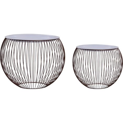 Coffee Table 2 pcs Gold vidaXL