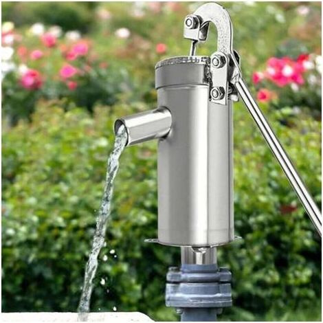 Manuelle Wasserpumpe aus Edelstahl – Handpumpe – Manuelle Wasserpumpe für Grundwasser bis zu 10 m Tiefe (1/5)