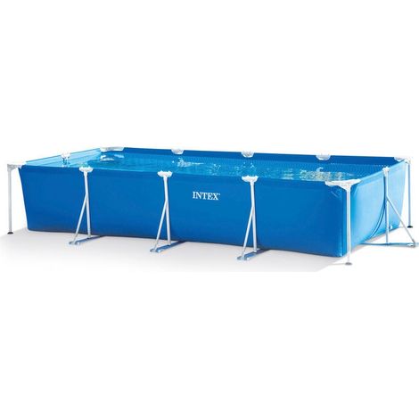 Gartenpool mit rechteckigem Rahmen 450 x 220 x 84 cm, 7127L, INTEX 28273 (1/5)