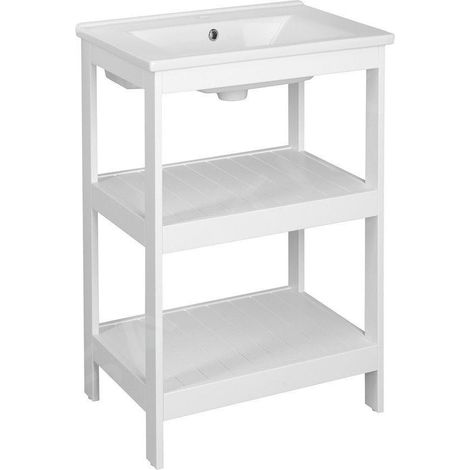 Aqualine Etide - Meuble lavabo 515x850x440 mm, blanc ET505 (1/5)