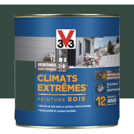 Peinture bois V33 Climats Extrêmes Satin Vert Basque 2 L (1/4)