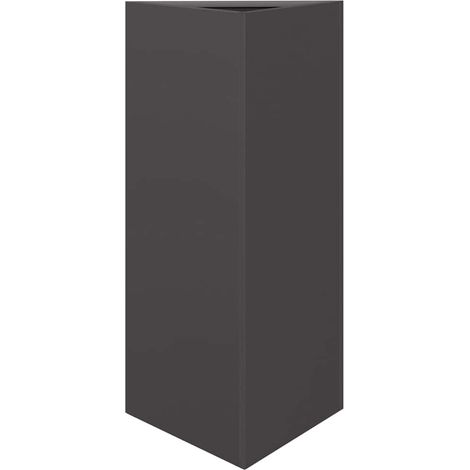 Maison Exclusive - Pflanzkübel Schwarz Dreieckig 40x34,5x75 cm St (1/5)