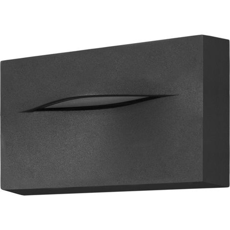 Forlight Hide - Aplique de Pared LED Rectangular para Señalización de Caminos y Rodapiés con Luz Neutra 4000K Color Gris Urbano