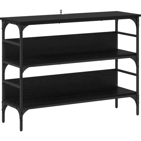 Maison Exclusive - Mesa Consola Roble negro 100 x 32 x 75 cm Made