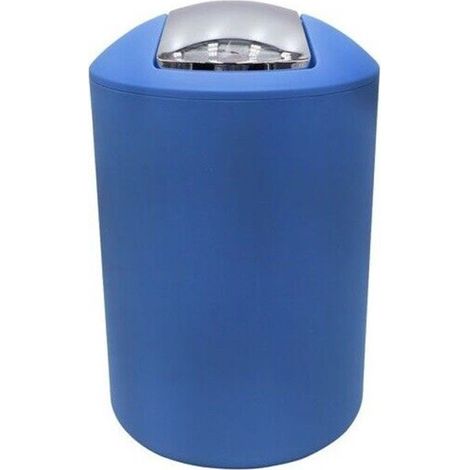 Trade Shop - Cubo De Basura Cubo De Basura Accesorio De Baño Azul 69905 - (1/2)