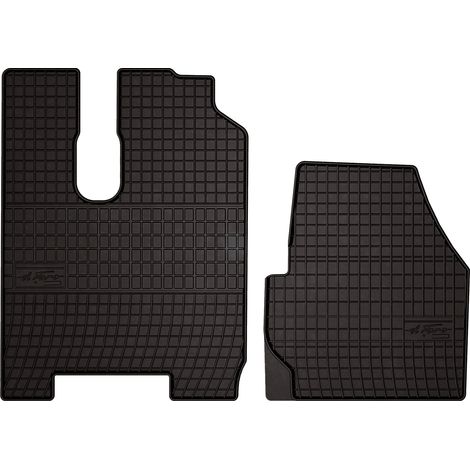 Tapis de sol en caoutchouc pour : camion Mercedes Actross MP3 (2007-2011) - noirs, sur mesure (1/5)