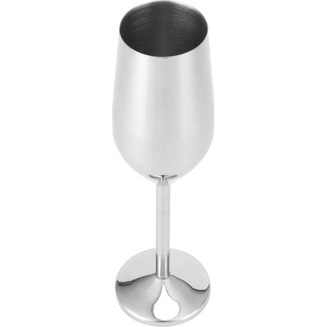 200-ml-Champagnercoupe aus glänzendem Edelstahl, Weinglas für Bar, Party, Bankett, Picknick. (1/5)
