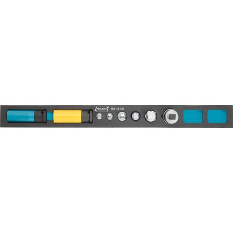 Hazet Steckschlüsseleinsatz Satz, Vierkant hohl 6,3 mm (1/4), Vierkant hohl 10 mm (3/8), Vierkant hohl 12,5 mm (1/2), Vierkant hohl 20 mm (3/4), A (1/5)