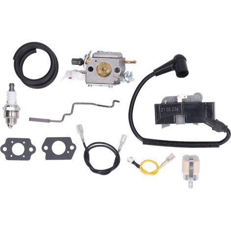 Bougie d'allumage résistante, kit ligne carburant et bobine d'allumage pour tronçonneuse Husqvarna 340 345, ensemble haute durabilité pour moteur électrique (1/5)