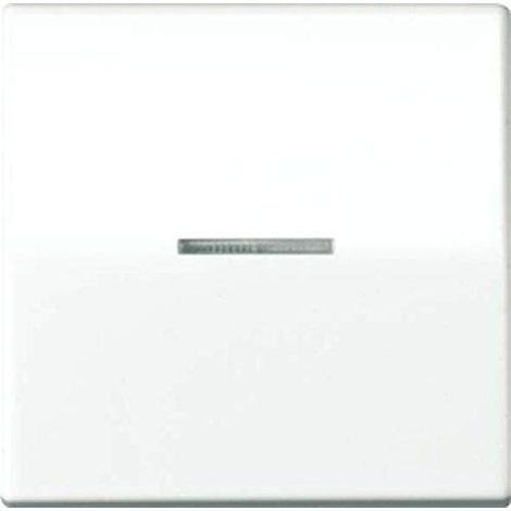 JUNG AS500 - TECLA CON VISOR PARA MECANISMO SIMPLE PLACA CENTRAL BLANCO MARFIL