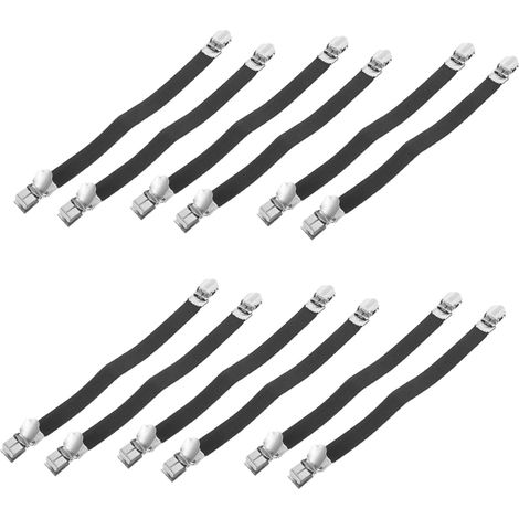 12 attaches antidérapantes pour housses de table à repasser, sangles (1/5)