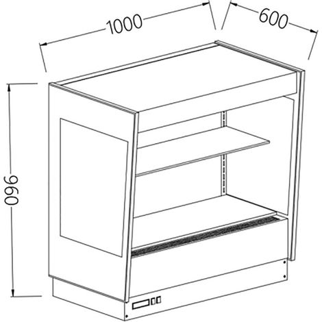 Option- meuble haut réfrigéré - ventilé - Diamond