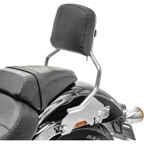 Set: Sissy Bar + Kit di fissaggio per Harley Sport Glide 18-25 R1 cromo