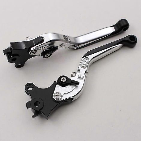 Accessoires de modification pour motos compatibles avec le levier de frein/guidon CNC modifié pour BMW R NINE T (télescopique argenté). (1/5)