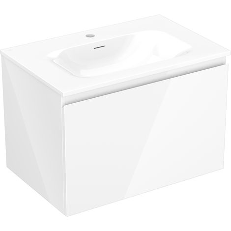 Mexen Orio armoire de salle de bain 70 cm avec lavabo Vela, 1 tiroir, blanc brillant - 91A10-07047-1-BF00-W23M00 (1/5)