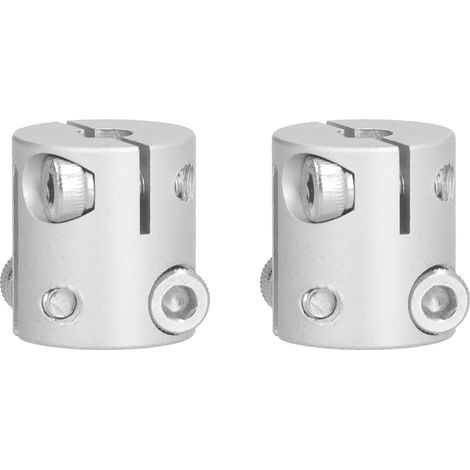 Accouplement d'arbre en deux parties, pièces de liaison en alliage d'aluminium à trou en D et trou hexagonal. (1/5)
