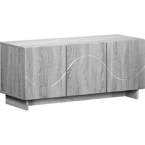 vidaXL TV Stand 90 x 34.5 x 40 cm Grey Sonoma Engineered Wood