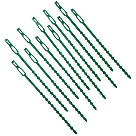 50 pièces Attaches réglables pour Plantes, Attache Tuteur en Plastique pour Tomate, Plante Jardin Serre câbles réutilisables pour Plantes Vertes et arbustes (17.5cm)