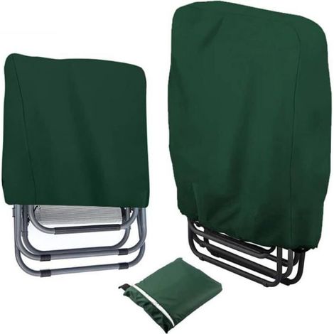 Housse de Protection - Tissu Oxford 210D - Imperméable Coupe-Vent Anti-UV - Pour Chaise de Jardin - Lot de 2 (1/3)
