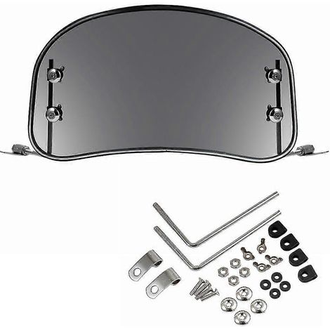 Pare-brise avant transparent fumé universel pour moto, scooter, quad et motocross