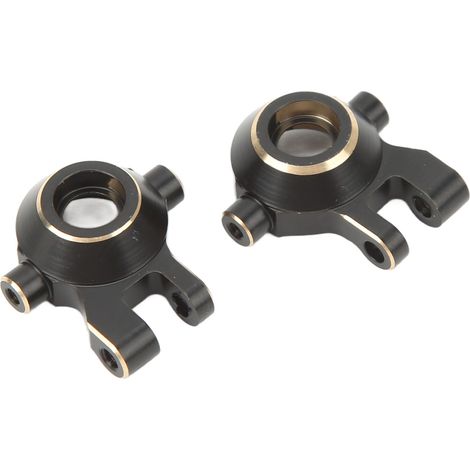 Lot de 2 rotules de direction de rechange en laiton pour voiture télécommandée tout-terrain 1/18 (noir) (1/5)