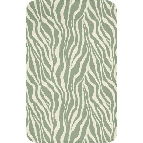 TAPPETINO PER WC Zebra - Motivo - Verde 50x80 cm