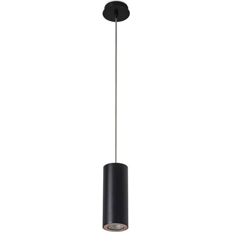Leds-C4 Pipe - Plafonnier Slim à 1 Lumière Noir, Or 6,8 cm, GU10 (1/2)