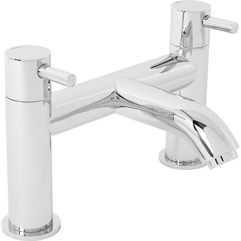 Chrome Bath Filler Mixer Tap Designer Bathroom Tub Lever Faucet (1/5)