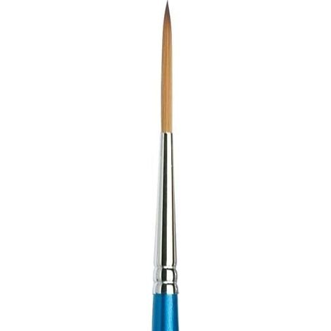 Winsor & Newton Cotman 5303003, Pennello, Legno, Nr. 3 - 2 mm, Rund - Takelage - Pinsel, kurzer Stiel, Blu (1/2)
