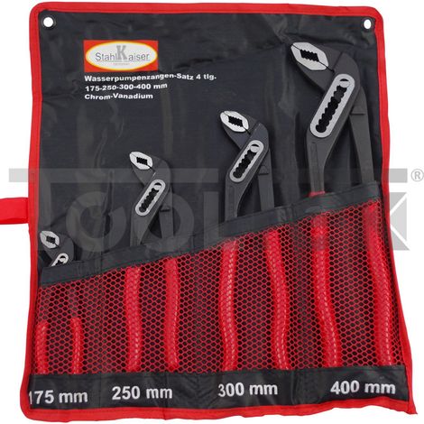 SET PINZE POLIGRIP REGOLABILI 4pz PAPPAGALLO 175-250-300-400mm